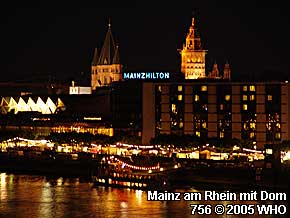 Mainz am Rhein mit Dom, 756  2005 WHO